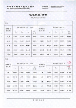 微機繼電保護校驗儀 證書